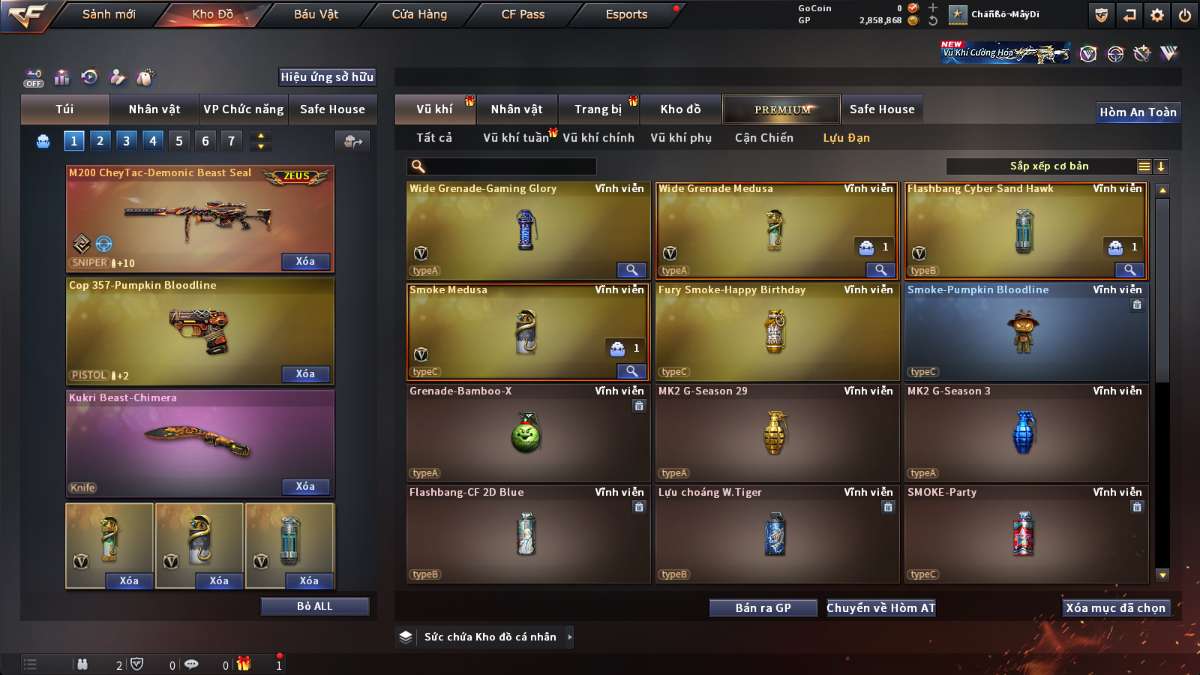 shop acc cf uy tin gia re